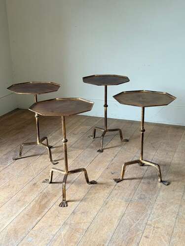 C1960 A Group of Spanish Gilt Iron Martini Tables - sold separately
