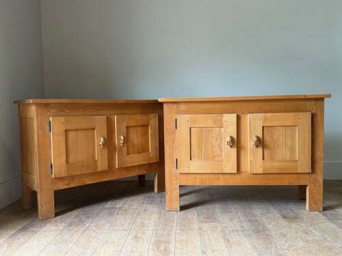 C1970 A Pair Of Chestnut Buffets By Artisans Et Paysans De Lozere
