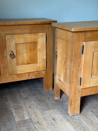 C1970 A Pair Of Chestnut Buffets By Artisans Et Paysans De Lozere