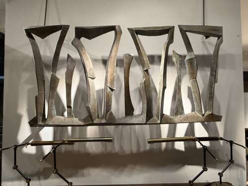 C1960 An Unusual Spanish Iron Wall Sculpture