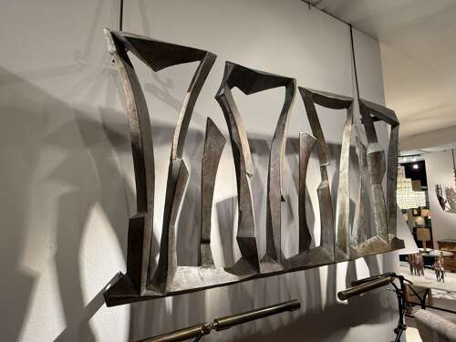 C1960 An Unusual Spanish Iron Wall Sculpture