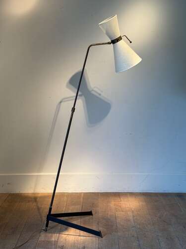 C1950 An Adjustable & Articulating Floor Lamp by Maison Arlus