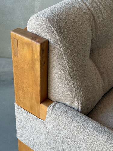 C1970 A Stylish Pair of French Armchairs by Maison Regain